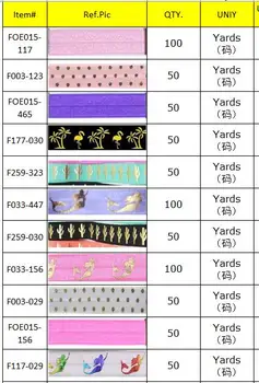 

Different fashion design printed foe 5/8" fold over elastic ribbon