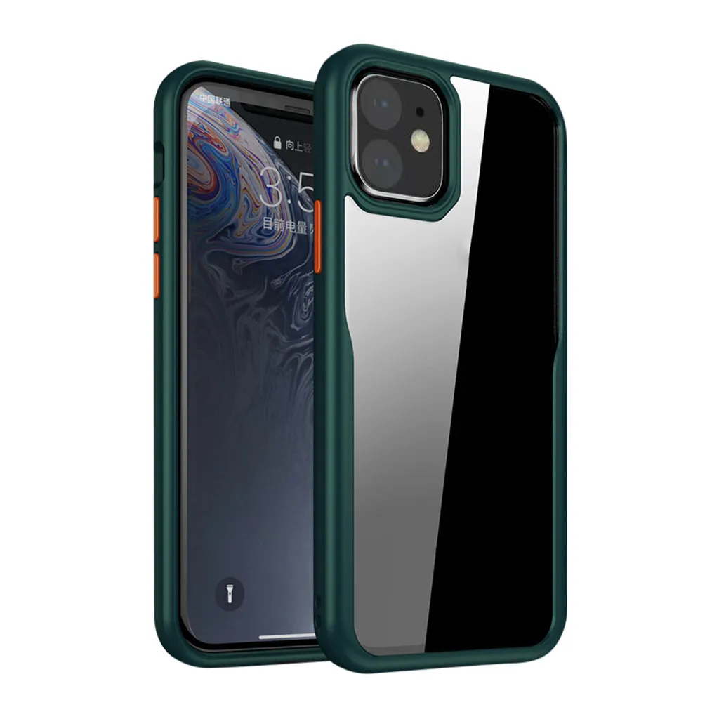 Ouhaobin чехол для телефона для iPhone 11 6,1 дюймов амортизация прозрачный ТПУ защитный чехол матовый чехол Аксессуары для мобильных телефонов