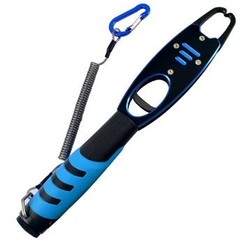 

Fishing Grip With Scale Multifunction Aluminum Alloy high quality durable Remover Fish Lip Gripper Controller With Lanyard Fishi