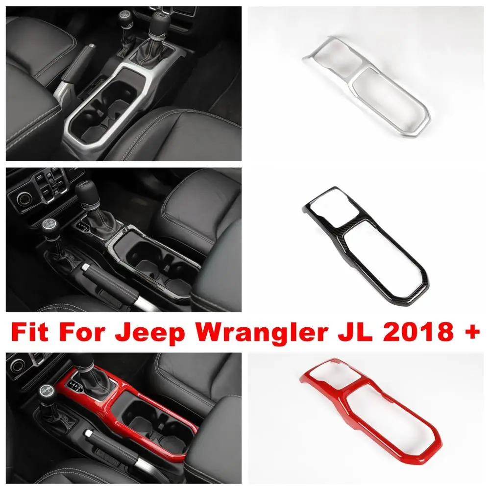 

Center Console Gear Shift Box Panel Decoration Cover Trim Fit For Jeep Wrangler JL 2018 2019 2020 Accessories Interior Refit Kit