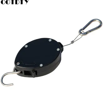 

Adjustable Telescopic Retractable Pulley Pull Down Hanger for Potted Plants Hanging Flower Hook Garden