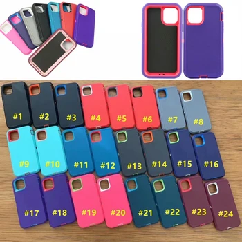 

100pcs/lot For iPhone 11 Pro Max Rugged Hybrid Armor Shockproof Heavy Duty Hard Case For iPhone 11