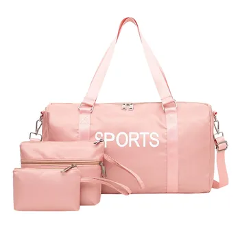 

MOLAVE wallet Fashion Trend Solid figure Waterproof Oxford Three-piece Travel Bag Fitness Storage Bag leather wallet 2020JAN8