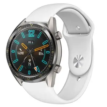 

Bracelet Wrist For Huawei Watch GT/GT2 Watch Reverse Buckle Tape Solid Color Silicone Watch Strap For Huawei Watch Gt 2e Strap