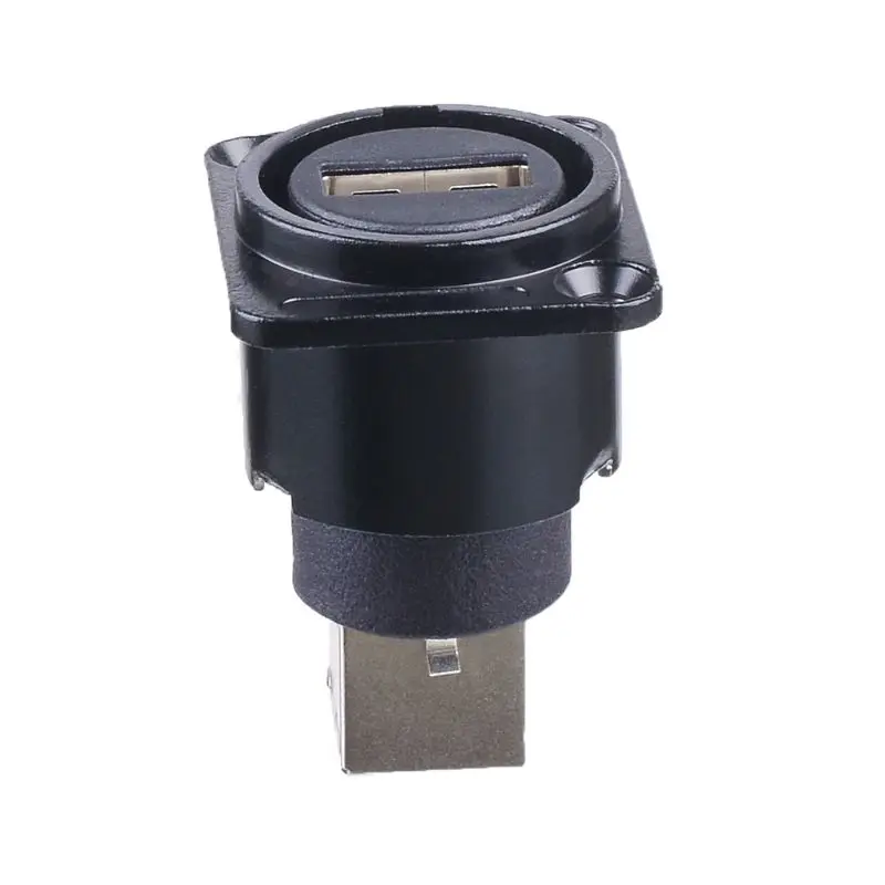 Черный usb Тип B гнездо для USB A Тип гнездо адаптер для монтажа на панель