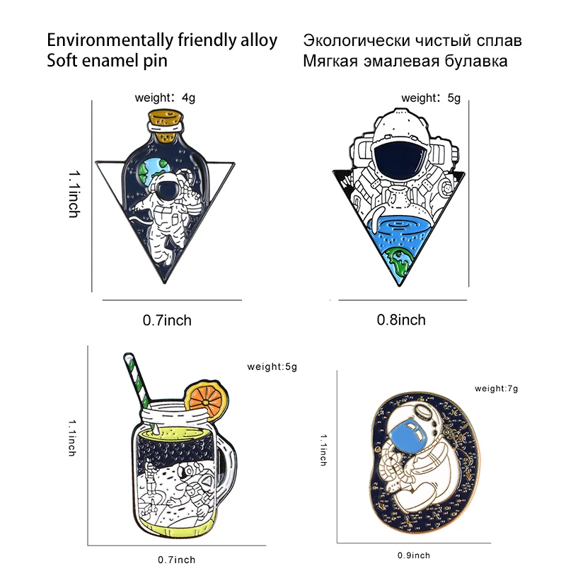 3-6 шт./компл. Pin набор космические путешествия ежедневные поставки Ретро машина любителей игр животных студенческие утренние брошки и шпильки ежедневный значок