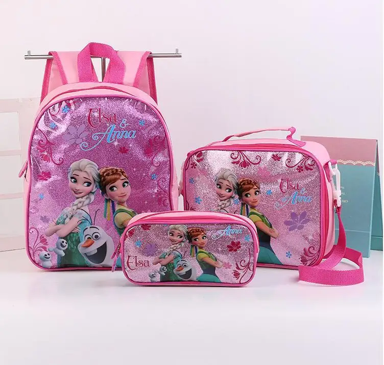 

Hot Girls cartoon schoolbag kids lovely princess elsa anna backpack Cute Brand Toddler Kids boys spiderman schoolbags