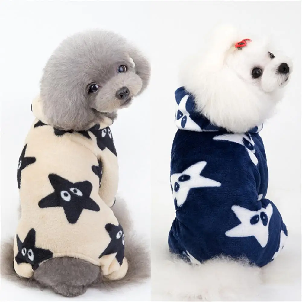 

Winter Dog Clothes Fleece Star Print Pet Clothes for Dogs Puppy Clothing French Bulldog Coat Jacket For Small Dogs Chihuahua