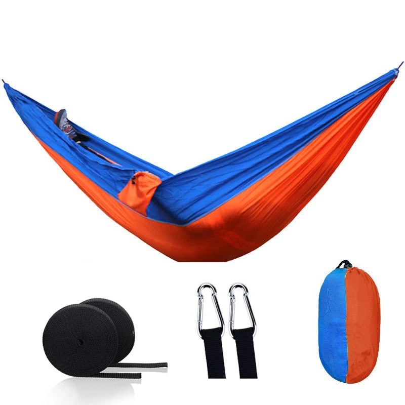 outdoor furniture black Double Hammock Outdoor Camping Parachute hammock Backpack Travel Survival Hunting Sleeping Portable Hanging garden Bed outdoor furniture at home depot Outdoor Furniture