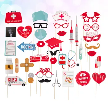 

38pcs Photo Props Hospital Theme Party Supplies Prom Party Props Photography Accessories for Decor