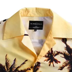 Пляжного отдыха рубашка 2019 новые летние Стиль закат вы лин с принтом короткий рукав большой Размеры пары Повседневное популярный бренд