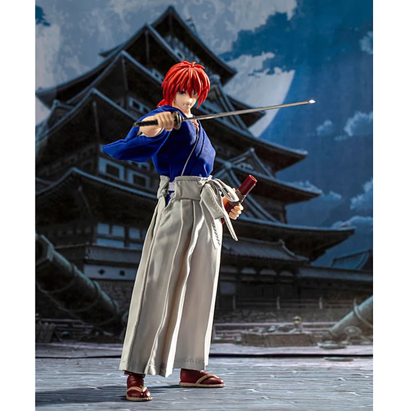 Модель фанатов в наличии DASIN аниме Rurouni Kenshin HIMURA KENSHIN ПВХ фигурка GT Модель игрушки A258