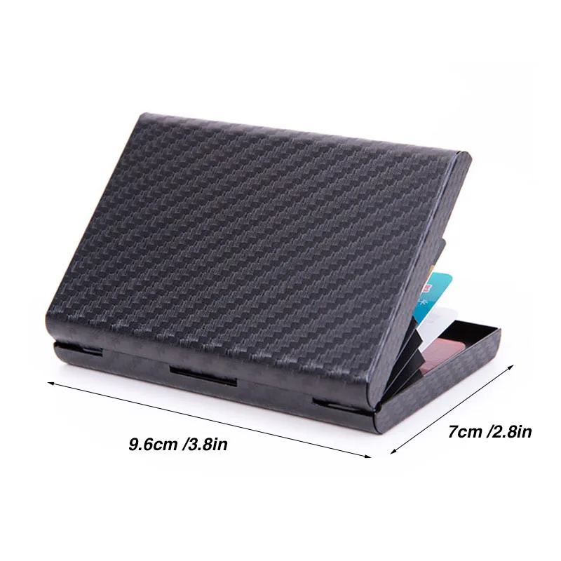Super Light RFID Anti-Scan Card Box Case Aluminum Carbon Fiber Men Housekeeper Card Holder Wallet Women Fashion Cover Bag