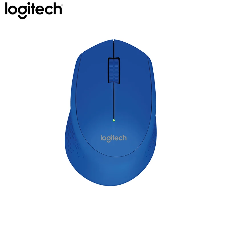 Беспроводная мышь logitech M275 с 2,4 ГГц USB, беспроводная мышь с нано приемником, 1000 точек/дюйм для беспроводной компьютерной мыши Windows/Mac OS - Цвет: Blue