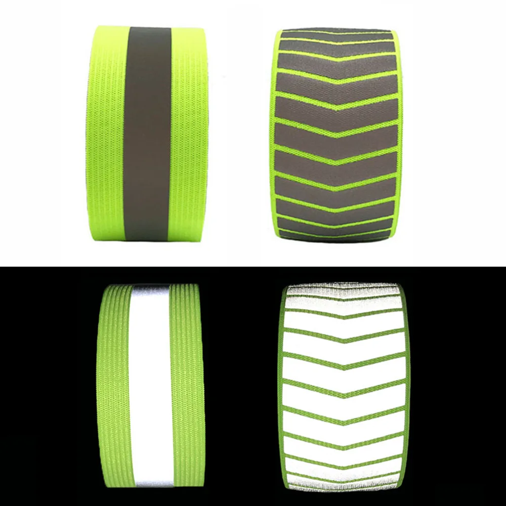 Reflective Cycling Arm Belt Outdoor Sports Night Safety Running Riding Armband Pants Leg Warning Strips Reflective Tape BC0130 (16)