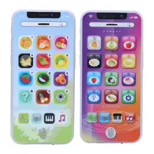 Мини зарядка телефон игрушка с светильник Музыка мобильный телефон имитация мобильный телефон игрушка раннее образование обучающая машина для детей