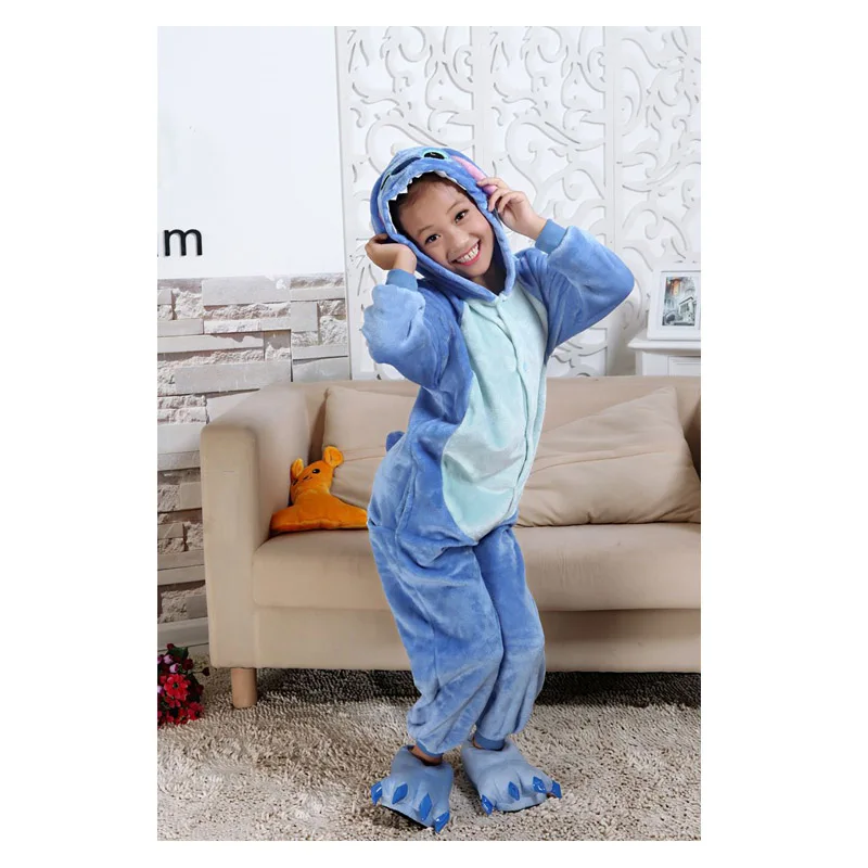 Новинка; костюм с тигром и животными; комбинезоны для девочек; Пижама с единорогом и покемоном для мальчиков; одеяло с единорогом и пандой - Цвет: L03