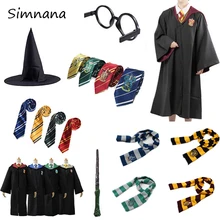 Kostiumy Cosplay Potter stroje magiczna szata peleryna garnitur hogwart jednolity płaszcz Gryffindor Slytherin Ravenclaw Hufflepuff halloween(China)