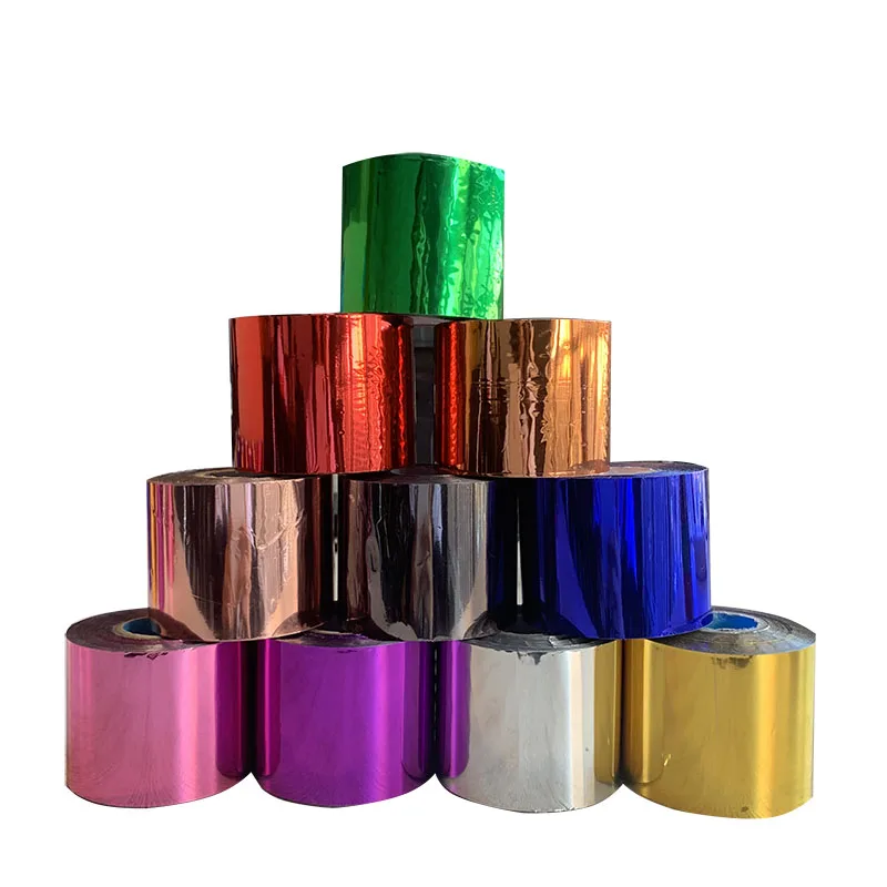 

Free Shipping 1 Roll 5cmx120M 10 Colors Hot Stamping Foil Heat Transfer Napkin Gilding PVC Business Card Emboss