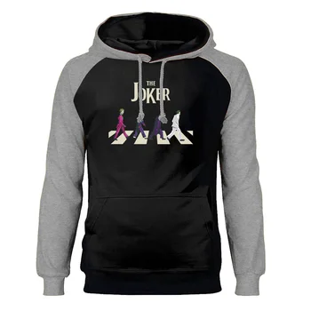 

The Joker Villain Hoodies Men Sweatshirts Eric Border Raglan Hooded Sweatshirt Winter Autumn Jack Napier Sportswear Streetwear