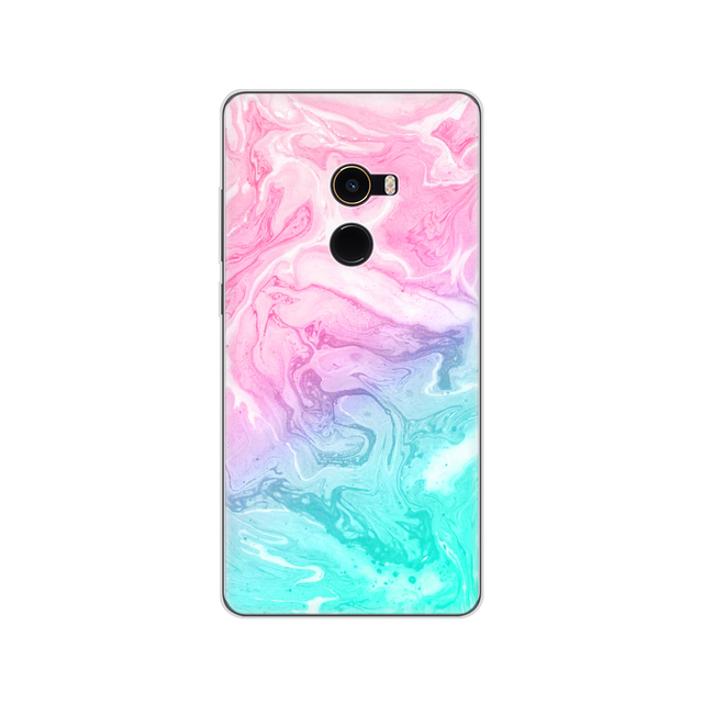 silicon TPU case for xiaomi Mix 2 case for xiaomi Mi Mix 2 Mix2 back cover protective printing transparent coque