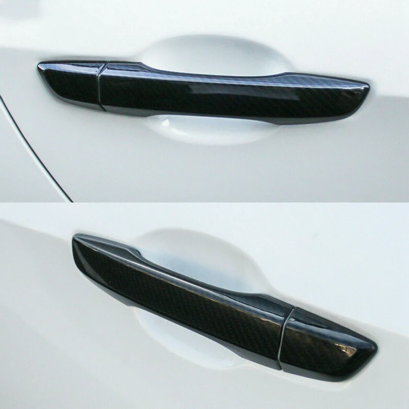 4 шт. автомобильный боковой двери ручка рамка Крышка Накладка для Honda Civic 2006-2011 стайлинга автомобилей из углеродного волокна