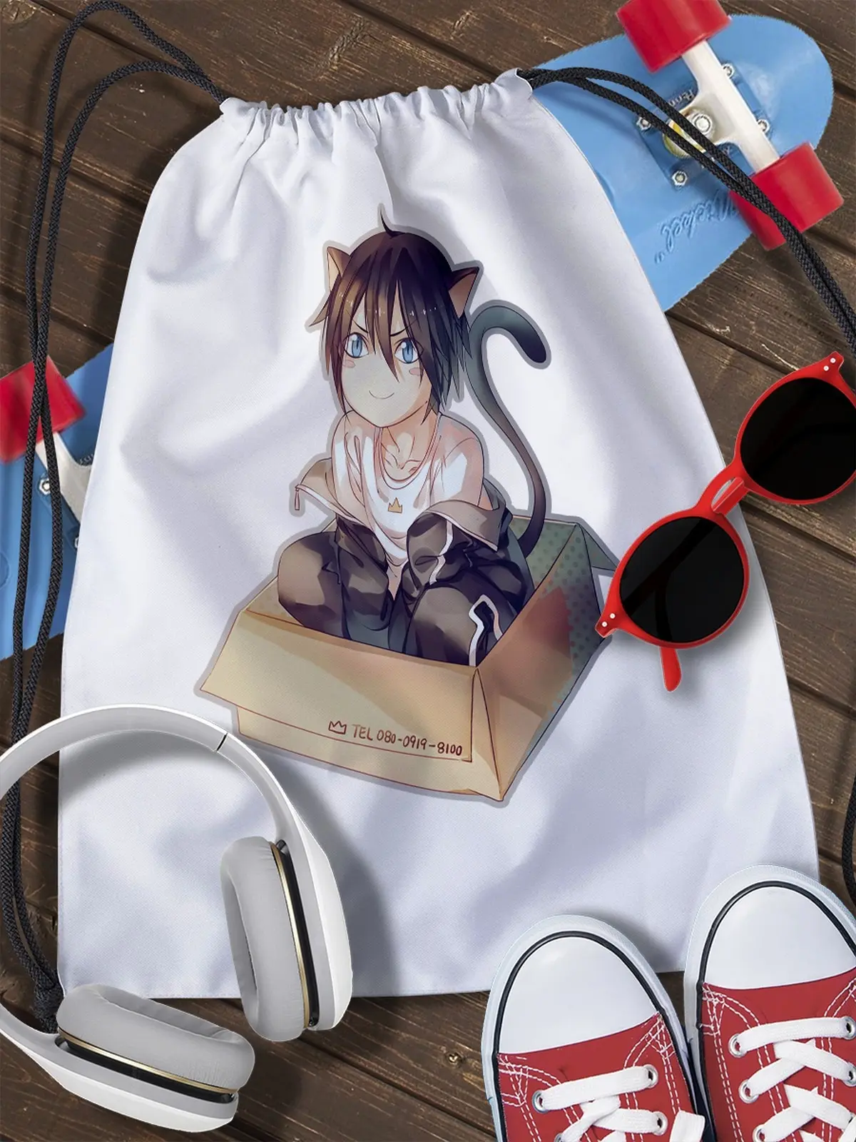 Pouch bag for shoes houseless God (Noragami, Noragami, romance, anime,  fantasy, ято, хиёри ики, юкинэ)-1948 - AliExpress Luggage & Bags