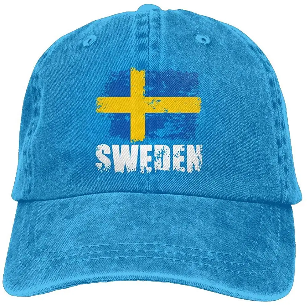 Бейсбольная Кепка унисекс с изображением флага Швеции, с эффектом потертости, кепка для папы, кепка с регулируемой застежкой сзади, Кепка-Дальнобойщик