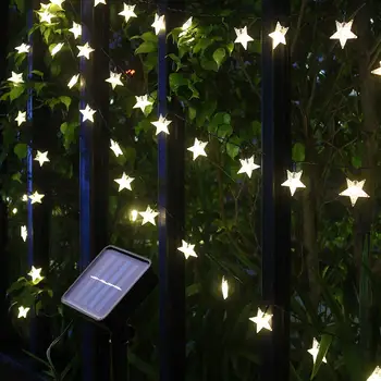 Solar Ster Lichtslingers Outdoor Waterdicht Op Zonne-energie Kerst Twinkle Fairy Lamp 5 M Tuin Landscap Gazon Patio Fence Yard Solar Ster Lichtslingers Outdoor Waterdicht Op Zonne-energie Kerst Twinkle Fairy Lamp 5 M Tuin Landscap Gazon Patio Fence Yard