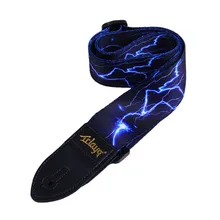 1 шт. Нейлоновый Регулируемый ремень для гитары цветная печать нейлоновые ремни для акустической электрогитары и бас многоцветный гитарный ремень