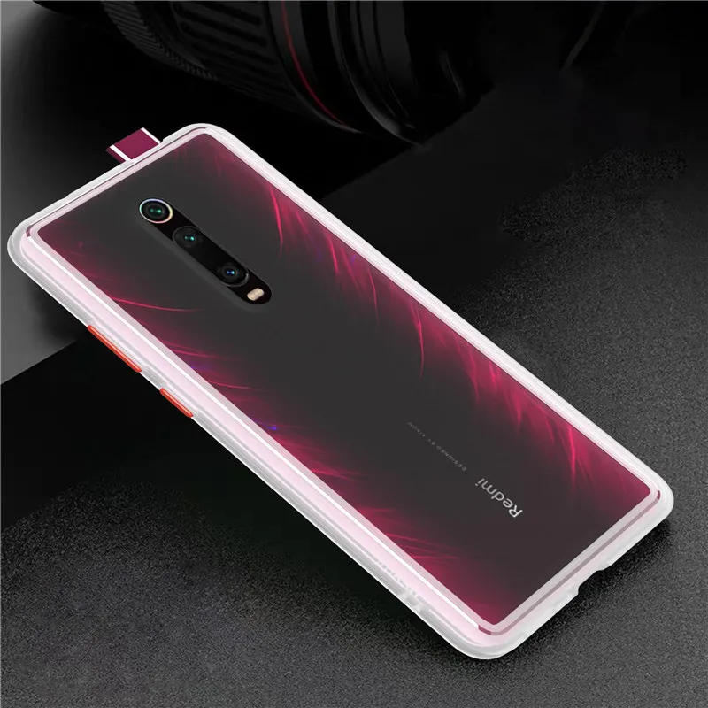 Роскошный Матовый чехол для Xiao mi Red mi K20 Pro. mi 9T Pro чехол силиконовая задняя крышка для Red mi k20 Pro Чехол mi 9T Pro противоударный чехол - Цвет: White