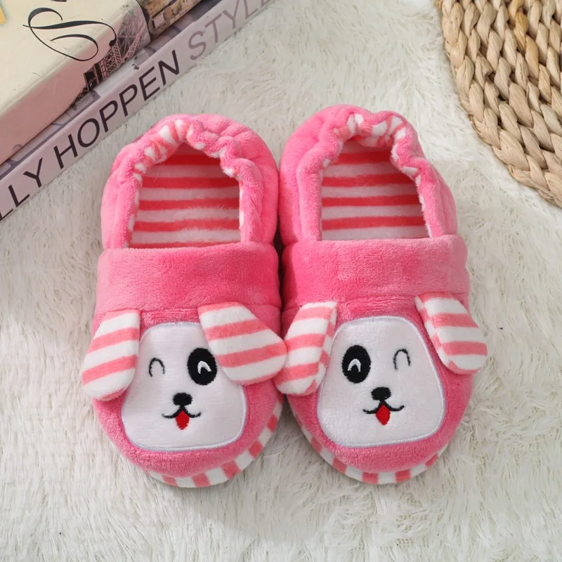 2021 Winter Cute Penguin Kids Slippers Comfortable Baby Warm Cotton Shoes Boys And Girls House Indoor Animal Plush Slippers extra wide children's shoes Children's Shoes