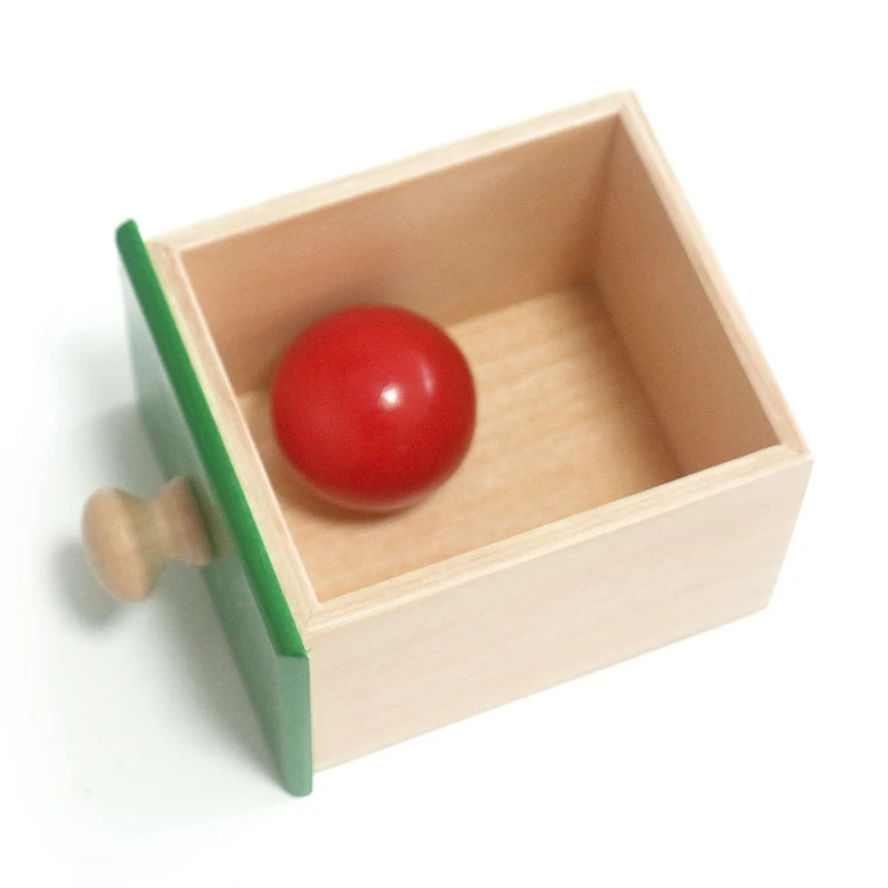 Обучающая игрушка для младенцев, материал для малышей, деревянный шар, коробка для монет, Обучающие математические игрушки, Детский обучающий мяч