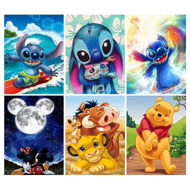 5D Diamond Painting Stitch Disney Diamond Art Full Drill Cross Stitch Kits  Mosaic Picture Kids Room Wall Decor DIY Gift - AliExpress