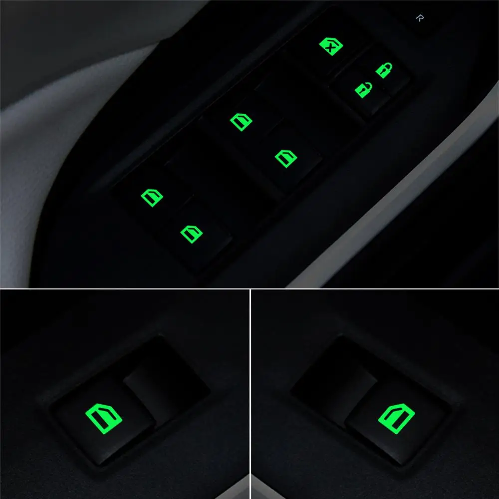 

Светящиеся автомобильные наклейки на двери, окна, подъемника, кнопки, для VW Polo 2016 Golf 7 MK7, для Skoda Octavia Combi A7, для SEAT Leon Ibiza 3