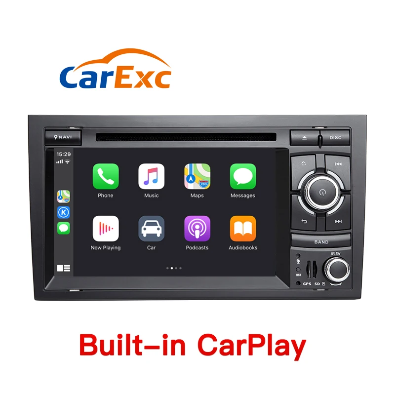

Android 9.0 Autoradio Built-in CarPlay GPS Navigation Compatible With For Audi A4 B6 B7 S4 B7 B6 RS4 2002-2008 SEAT Exeo Radio
