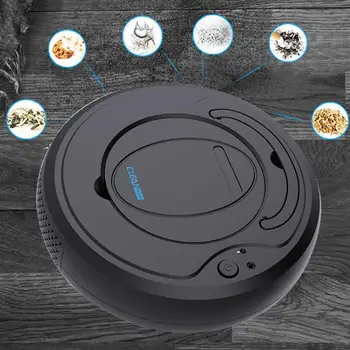 

USB Charging Home Automatic Sweeping Lazy Vacuum Cleaner Robot Sweeper Intelligent Smart Sweeping Machine (Black)