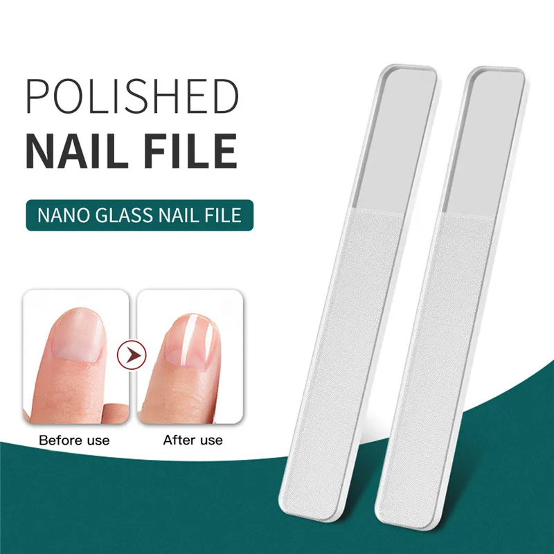 1Pc Professional Nano Glass Nail File Buffer Block Shiner Manicure Art Polish Nails Accessories Files | Красота и здоровье