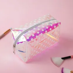 Fashion Pink Beauty bag Cosmetic  Bag  Pouch   Bags Transparent  Colorful High Quality Candy Color Dropshipping Makeup Bag