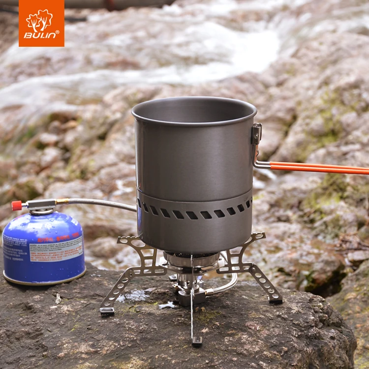 Bulin 1.5/2.1l Outdoor Camping Traveling Hiking Heat Collection Pot Cooking Tableware camping cutlery portable tableware camping cookware portable cutlery outdoor pot titanium tableware