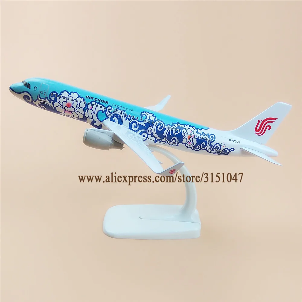20 см AIR China Airbus 320 A320 Airways Blue Flower модель самолета из сплава металла литье под