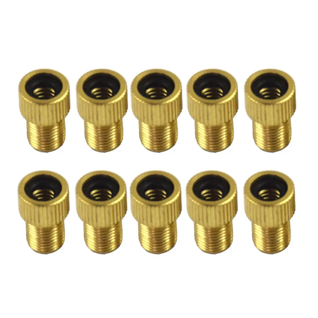 10 Pieces Presta To Schrader Adapter Diagonal Grain Bicycle Valve