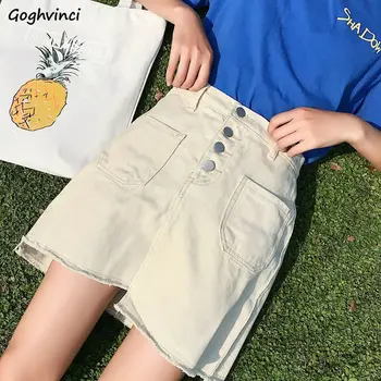

Skirts Women New Korean Style Denim Mini Skirt Loose Leisure High Waist All-match Ins Simple Elegant Womens Comfortable Fashion