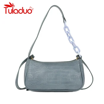 

Leather Crossbody Bags For Women 2020 Travel Handbag Fashion Simple Chain Shoulder Messenger Bag Crocodile Ladies Cross Body Bag