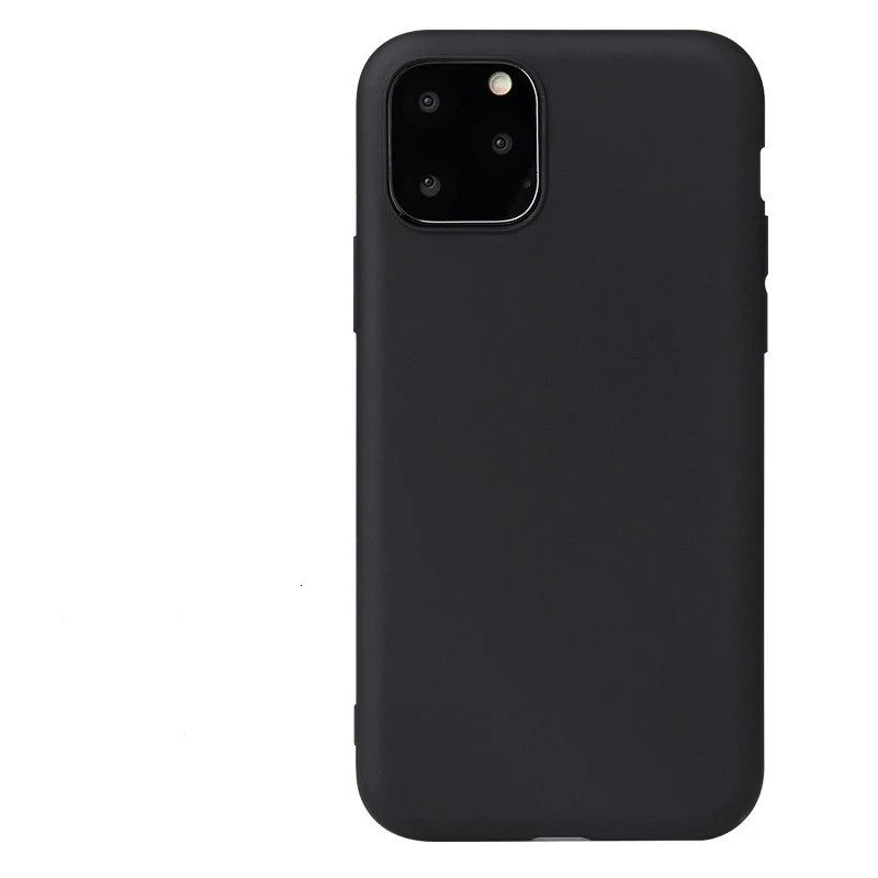 1000 шт. Чехлы ярких цветов для Apple iPhone 11 Pro XS Max XR X 8 Plus 7 6 6S SE 5 5S Мягкий матовый ТПУ задняя крышка-чехол для телефона