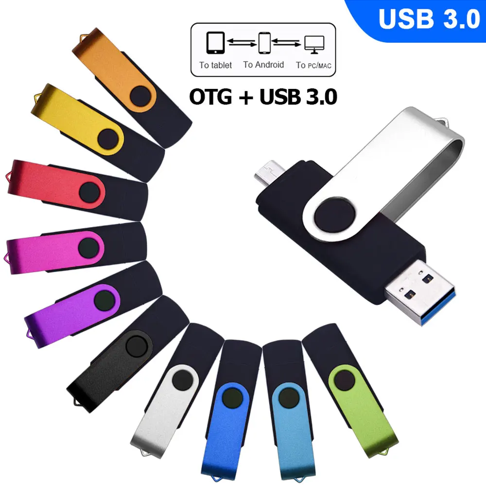 Высокоскоростной микро OTG флеш накопитель USB 3 0 для телефона Android/ПК 4 ГБ 16 8 32