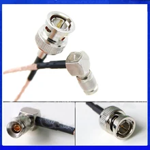 Mini BNC DIN 1.0/2.3 Right Angle to BNC Male 75ohm RG179 HD SDI Cable for Blackmagic RF Coaxial RG179 SDI cable jumper pigtail