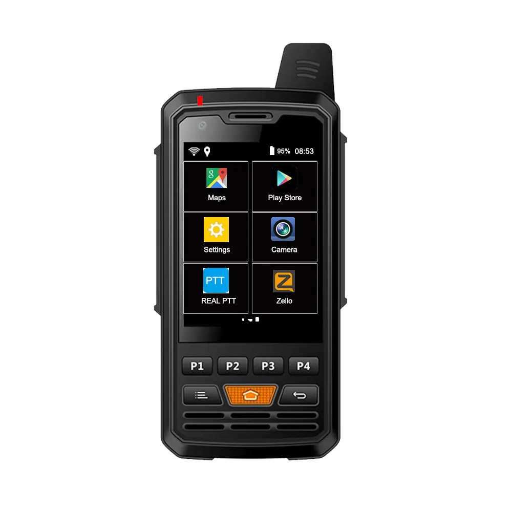 UNIWA F50  4G Network Radio 4G-P3 4000mAh Android 6.0 Smart phone POC Radio LTE/WCDMA/GSM Walkie Talkie Work Real-PTT Zello