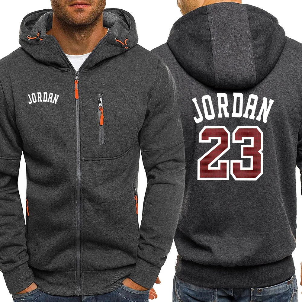 Jordan 23 толстовка с принтом Мужская Осенняя горячая Распродажа забавные мужские куртки повседневные толстовки на молнии теплая толстовка модное пальто Мужская Уличная одежда