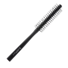 Aliexpress - 1 Piece Small Mini Round Hair Brush Nylon Bristles, Black Long Wood Handle Hair Blow Drying Styling Roll Hairbrush